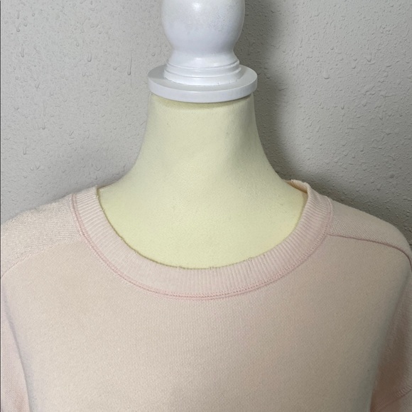 Aerie Blush Pink Long Sleeve Crewneck Sweater Womens Medium Soft Knit Athleisure - Picture 4 of 12